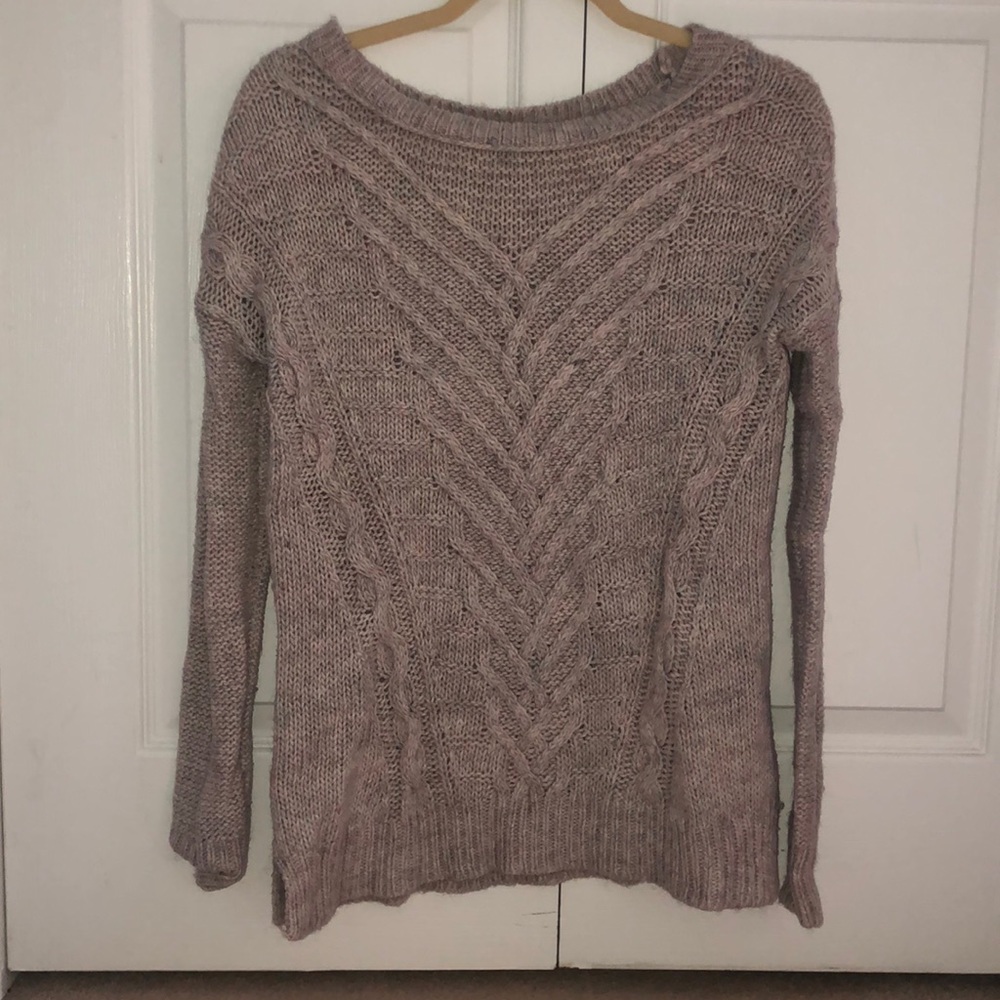 American eagle cable knit sweater